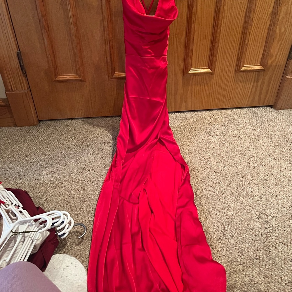 Strappy back formal dress